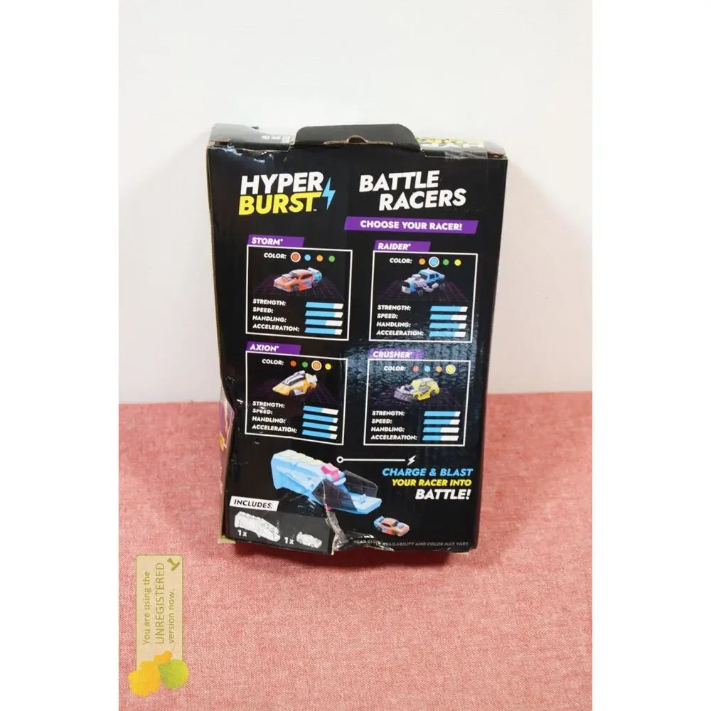 Hyper Burst Battle Racers Blue Axion Car and Launcher
